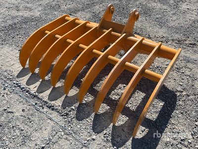 GIYI 1140 mm Excavator Rake - Fits Cat 307 (Unused)