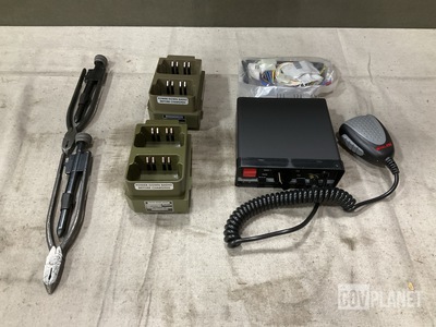 (4) Battery Adapters, (15) Pliers, (1) Amplifier & Assorted Items