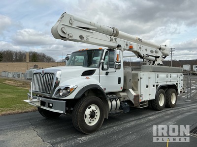 2018 Altec AA55E 56 ft on 2018 International 7500 6x4 Cable Placer شاحنة منصة مرفوعة