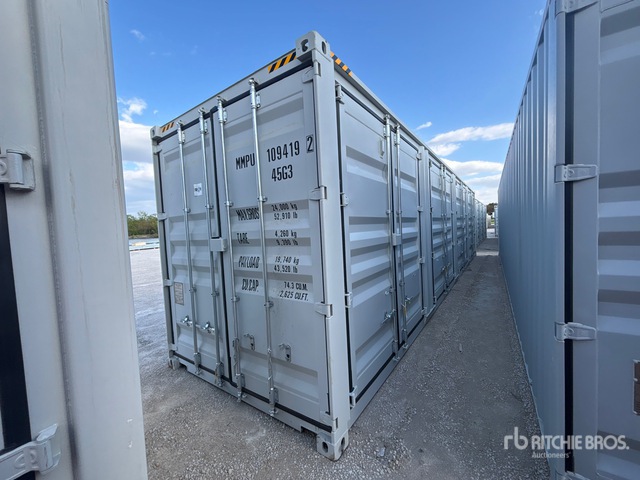 2025 40 ft High Cube Multi-Door Storage Container