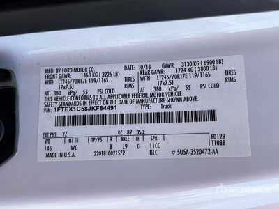 2018 Ford F-150 XL 4x2 Extended Cab Pickup