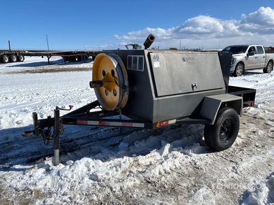 1988 8 ft S/A Hydraulic Power Pack Utility Trailer