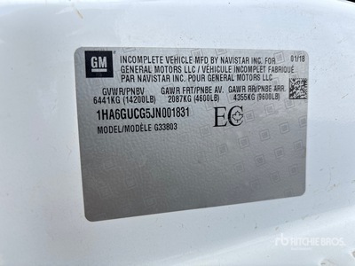 2018 Chevrolet Express 4500 4x2 Refrigerated Truck