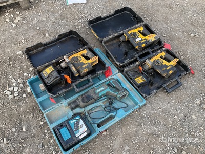 Quantity of (4) Dewalt DCH253 Makita DHR241 Drill