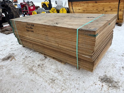 Quantity of (30) 4 Ft x 8 Ft x 1In Plywood (Unused)