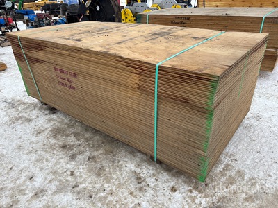 Quantity of (40) 4 Ft x 8 Ft x 3/4 In DFP Plywood (Unused)