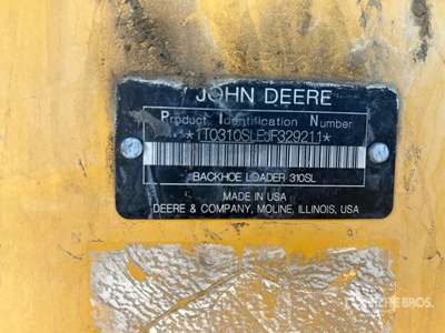 2018 John Deere 310SL Graaflaadmachine