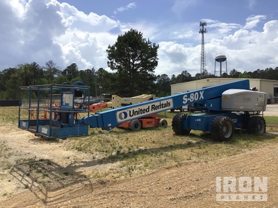 2015 Genie S-80X 4WD Diesel Telescopic Boom Lift