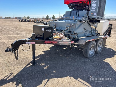 2016 Williamson Ocean BT0011 8 ft T/A Asphalt Zipper Equipment Trailer