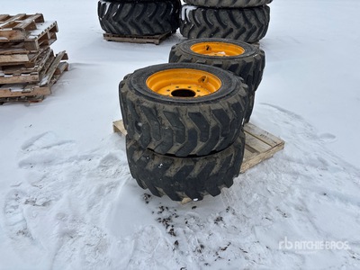 Quantity of (4) Xtra-wall 12-16.5 Tyres - Fits Skid Steer