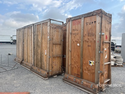 Quantity of (7) Wooden Crates Articoli da ferramenta e di consumo