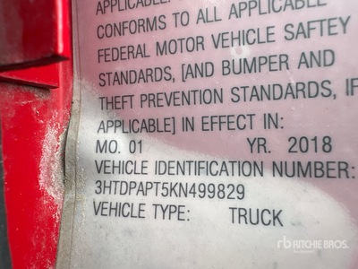 2019 International HX520 6x4 شاحنة قلابة /ثلاثة محاور (Inoperable)