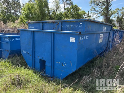 Quantity of (2) 11 ft 15 cyd Roll-Off Container