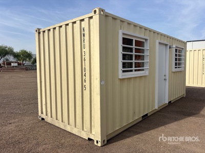 2025 20 ft x 8 ft Skid-Mounted Mobile Office Contenedor de almacenamiento (Unused)