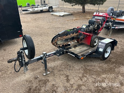 Barreto 912 Walk Behind Zanjadora w/ Barreto Trailer