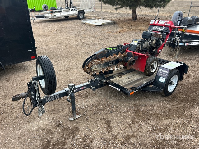 2019 Barreto 912 Walk Behind Trencher w/ Barreto Trailer