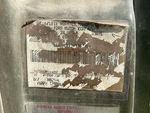 Frame Stamp Serial Number/VIN Photo