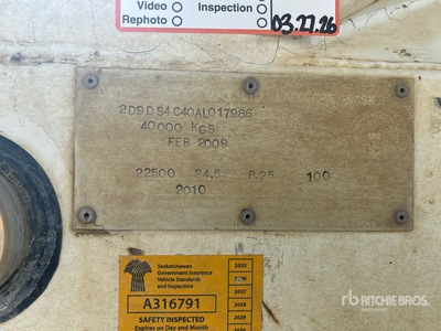 2010 Decap Super B-Train Lead Belly Dump Trailer