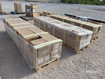 Quantity of (3) Aluminum Louvered Pergola Kit w/10 ft x 13 ft Adjustable Upgraded Thickened Roof (Unused)