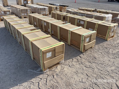 Quantity of (3) Aluminum Louvered Pergola Kit w/10 ft x 13 ft Adjustable Roof (Unused)