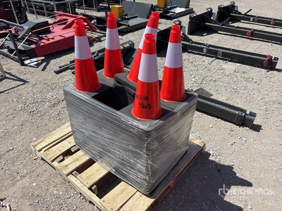 Quantity of (100) TC-PVC50B 50 cm Traffic Cones (Unused)