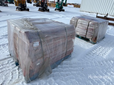 Quantity of (2) Pallets of 42 in Safety Bars Pallet Racking