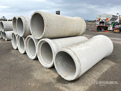Quantity of (8) Concrete Drainage Tubo