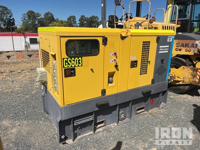 2020 Atlas Copco QAS60 ST3 60 kVA Skid-Mounted Generador