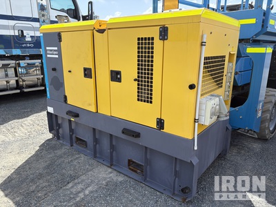 2020 Atlas Copco QAS60 ST3 60 kVA Skid-Mounted Generator