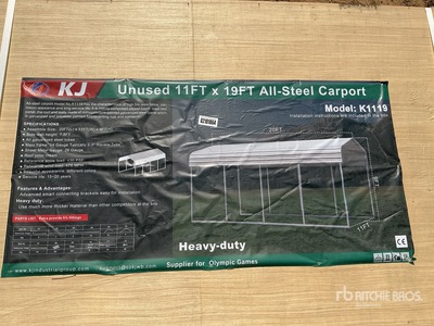 KJ K1119 All-Steel Carport - Unused