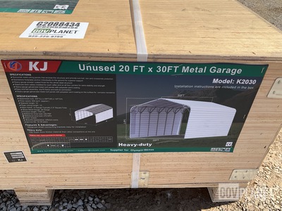 KJ K2030 Metal Garage - Unused