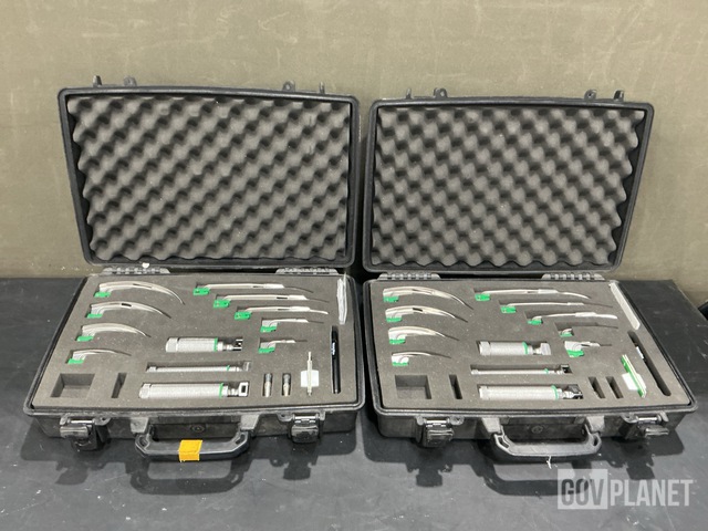 (2) Welch Allyn MIL5062 Comprehensive Laryngoscope Kits
