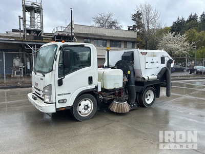 Nite-Hawk Raptor on 2022 Isuzu NPR Sweeper Truck