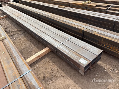 One Bundle 6 in x 4 in x 1/4 in Square Tubing