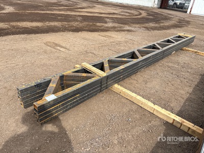 Quantity of (5) 18 in x 20 ft Metal Trusses