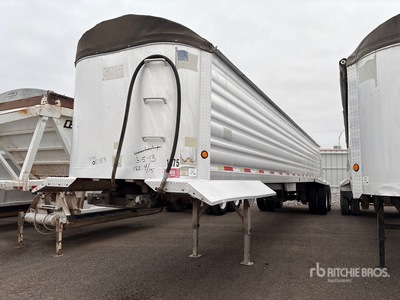 2007 Travis S/76 T/A Aluminum End Dump Trailer