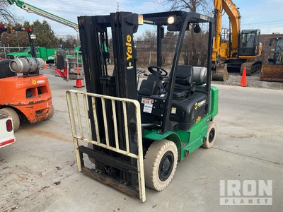 2018 Yale GTP050MXNEAE084 4600 lb Pneumatic Tire Forklift