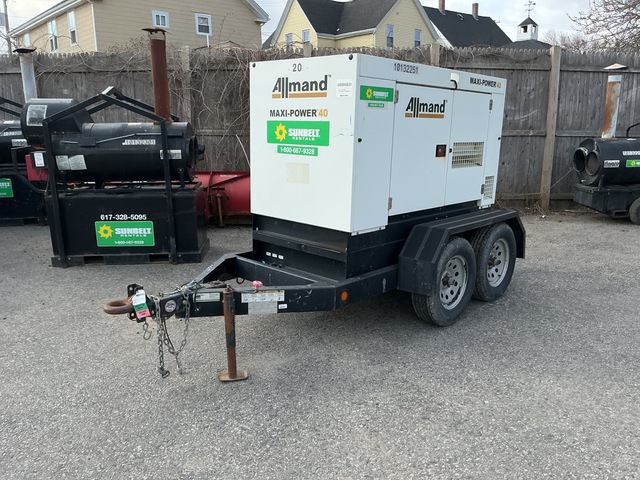 2018 Allmand MP40-8B1 30 kW Mobile Generator Set (Inoperable)