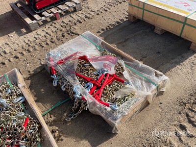 Quantity of (5) 2026 Suihe BC-5400 5400 lb Ratchet Binders & (10) 20 ft Chains (Unused)