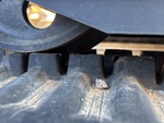 Rubber Track Undercarriage with Front Idler Wear