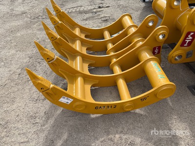 2026 HW RAKE31259 59 in Excavator Rake - Fits Cat 312 (Unused)