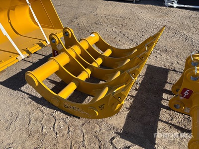 2026 HW RAKE31259 59 in エクスカベーター レーク - Fits Cat 312 (Unused)