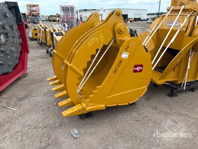2026 HW CAT32054TB 54 in Hydraulic Thumb Digging Excavator Bucket - Fits Cat 320 (Unused)