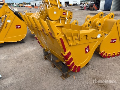 2026 HW BKT32054HD 54 in 1.02 m3 Digging Excavator Bucket - Fits Cat 320 (Unused)