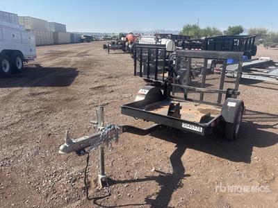 2021 Teske 4 X 5 Dingo Trailer T22979 8 ft S/A Trencher Trailer