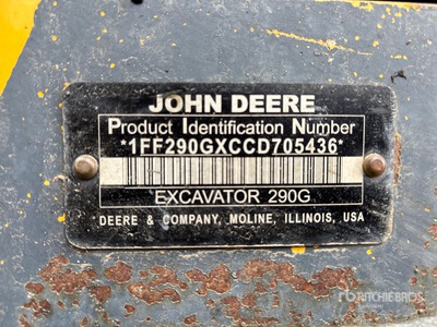 2012 John Deere 290G LC Tracked Excavator