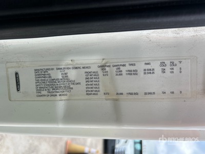 2018 Freightliner Cascadia 126 6x4 T/A Day Cab Truck Tractor