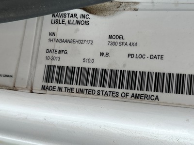 2014 International 7300 4x4 Bucket Truck