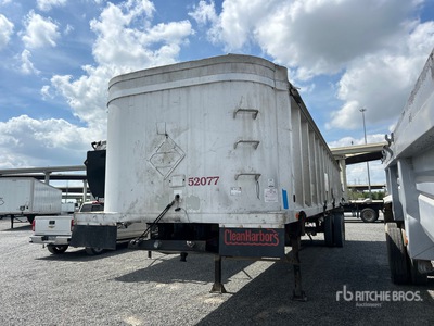 1989 Montone T/A Aluminum Frameless End Dump Trailer