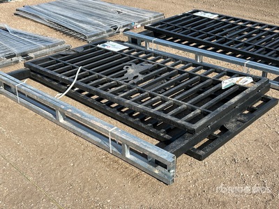 2025 KJ K2007N 20 ft x 6 ft 6 in Wrought Iron Bi-Parting Driveway Gate